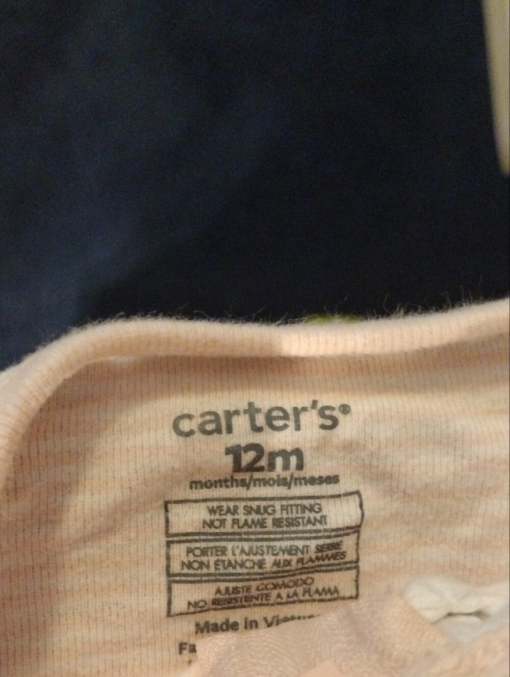 Carter's Light Pink Pineapple Footed One-Piece - Picture 2 of 8